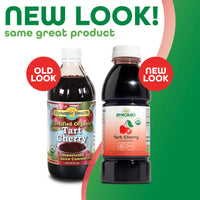Thumbnail for Dynamic Health Organic Tart Cherry Juice, Unsweetened 100% Juice Concentrate, Antioxidants Supplement, No Sweeteners or Additives, Vegan, Gluten Free, BPA Free (16oz)