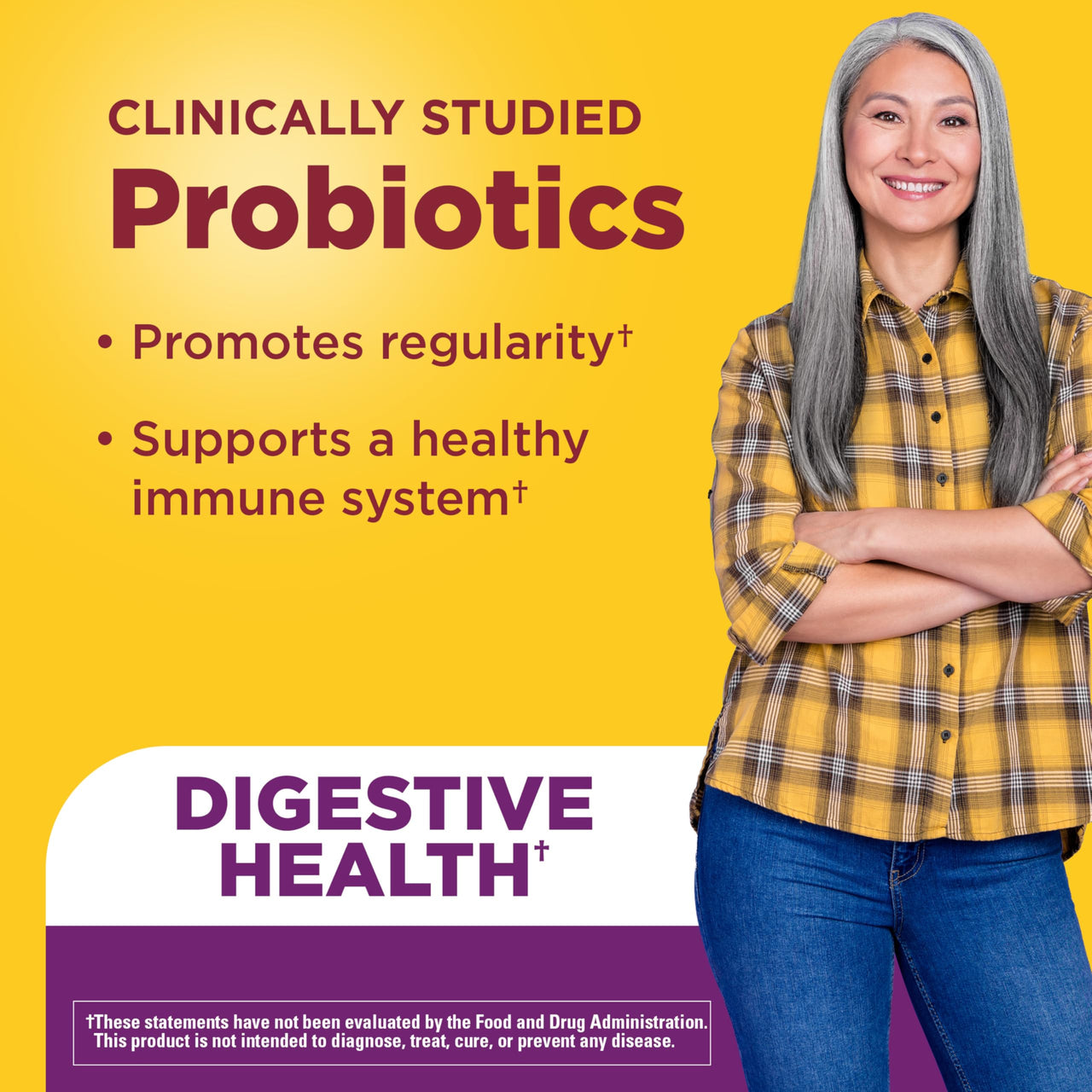 Nature Made Probiotics for Women and Men, Probiotic Capsules 1 Billion CFU from Live Cultures for Immune & Digestive Support, 30 Capsules, 30 Day Supply