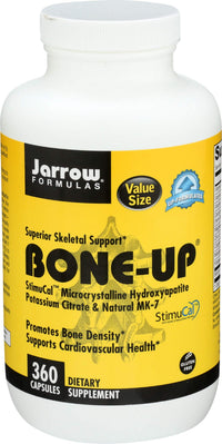 Thumbnail for Jarrow Formulas BoneUp for Bone Density - Vitamin D3 and K2, Calcium Support, 360 Capsules, Promotes Skeletal Nutrition, Up to 60 Days Supply