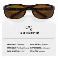 Thumbnail for Ray-Ban RB2027 PREDATOR 2 Rectangle Shaped Non-Polarized Sunglasses for Men & Women – Includes Official RAYBAN Eyewear Kit – Ideal Formal & Casual Wear Sunglasses – B-15 Brown Lens