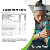 Thumbnail for NaturesPlus Mega-Stress Complex, Sustained Release - 90 Vegetarian Tablets - B Complex, Vitamin C Stress Relief Supplement, Chamomile & Herbs for Natural Calm - Gluten-Free - 90 Servings