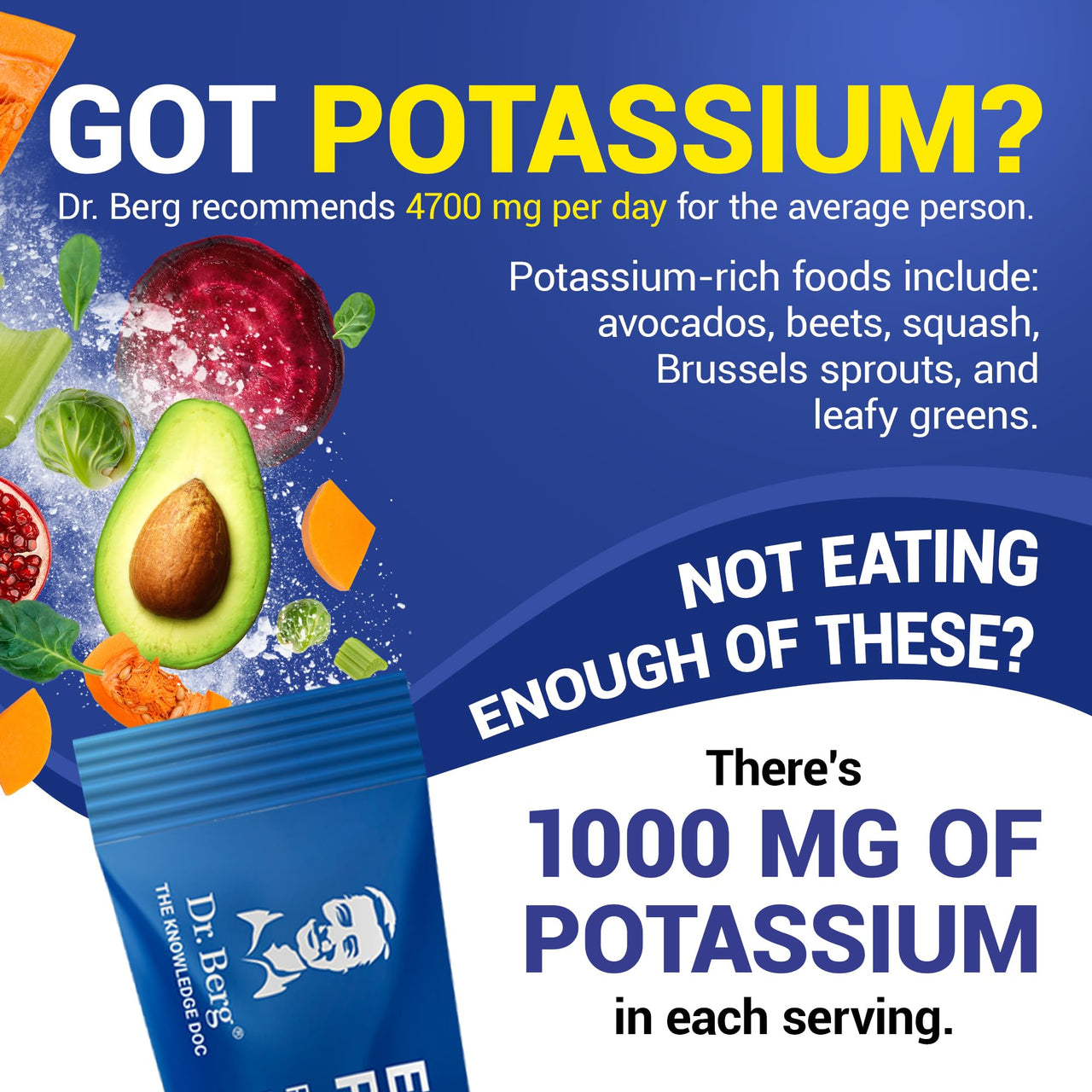 Dr. Berg Sugar Free Electrolyte Powder Packets (Variety Pack) - Daily Electrolyte Drink Mix - 28 Total Hydration Pouches Sugar Free - Keto Electrolytes Powder Packets No Sugar - 7 Delicious Flavors