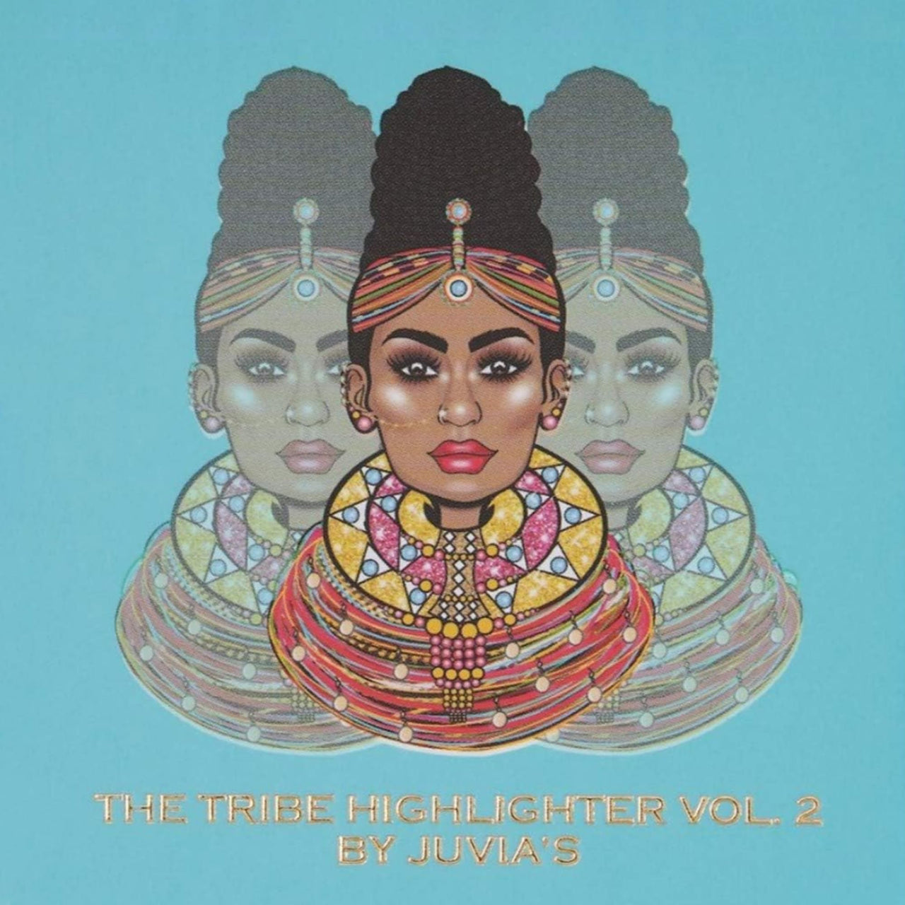 Juvia's Place - Tribe Highlighter Vol. 2 - Glow Highlighter Face Makeup Powder - Shimmering Glow Finish perfect for cheekbones, Radiant Mineral Shimmer, Illuminating Powder