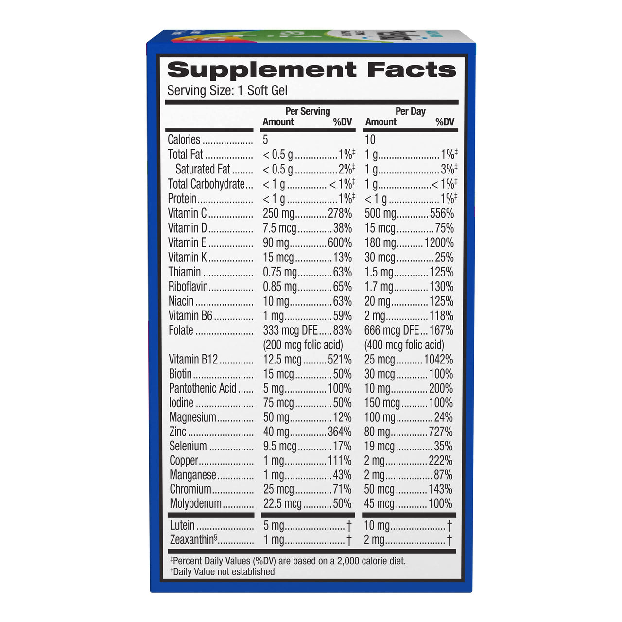 PreserVision AREDS 2 + Multivitamin, #1 Eye Doctor Recommended Brand, 2-in-1 Eye Vitamin with Lutein, Zeaxanthin, Zinc, and Vitamin C, D & E, 100 Softgels