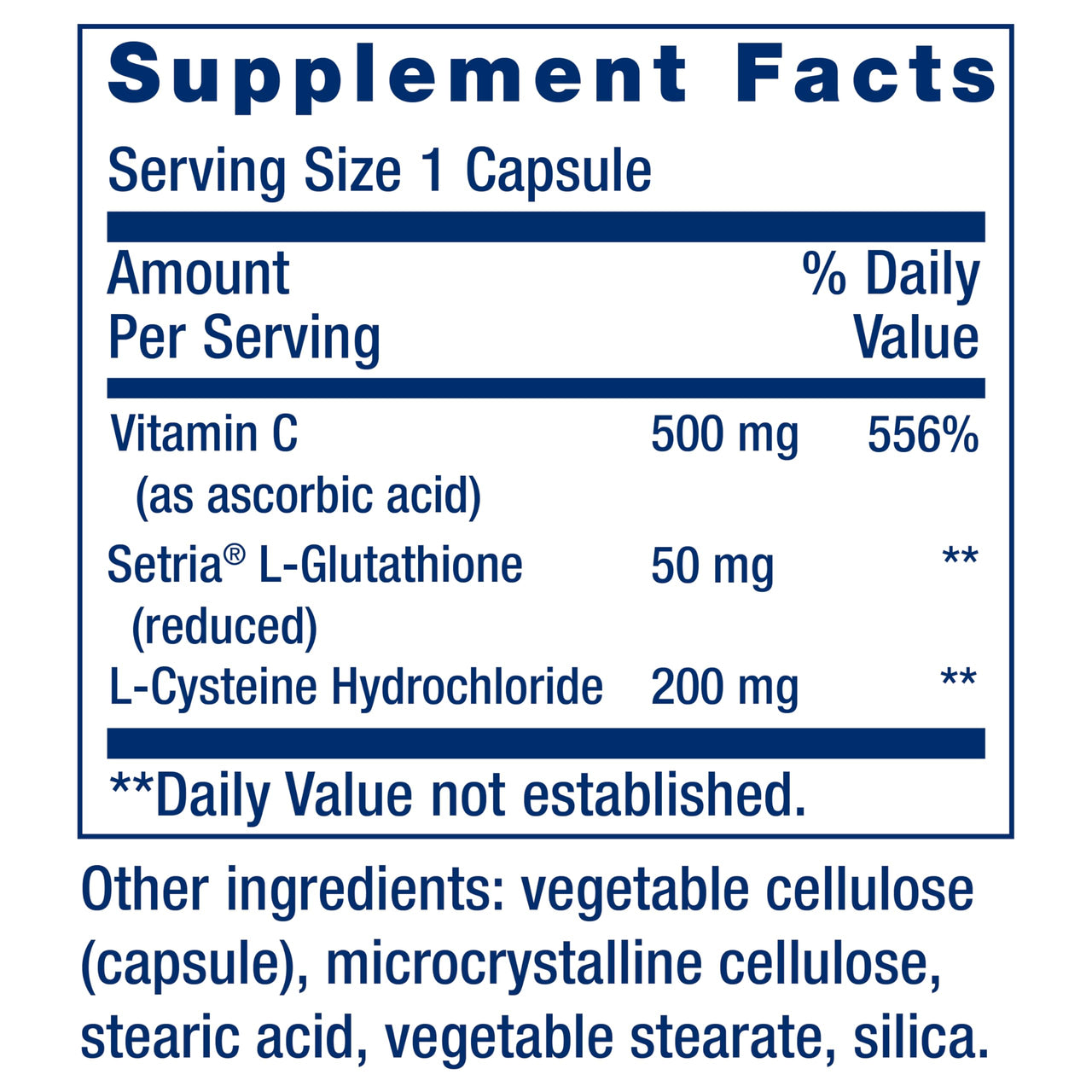 Buy Life Extension Glutathione, Cysteine & C, 500 mg of Vitamin C, Powerful antioxidant Supplement to Support Liver Health, Gluten-Free, Non-GMO, 100 Capsules Online
