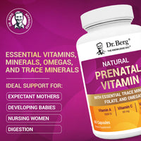 Thumbnail for Dr. Berg Natural Prenatal Vitamins for Women (Pregnant & Nursing) - Prenatal Vitamins with Folate, Vitamins, Minerals, Omegas, &11 Powerful Superfoods - Womens Prenatal Multivitamin - 60 Capsules