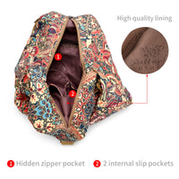 Thumbnail for Black Butterfly Premium Backpack for Women, Bohemia Style Fashion Casual Daypack Backpack, Small Backpack Purse (01-yellow)