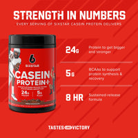 Thumbnail for Six Star Casein Protein Powder Elite Casein Protein Powder Slow-Digesting Micellar Casein Protein Powder for Muscle Gain Triple Chocolate Protein Powder, 2 lbs (26 Servings) (Package May Vary)
