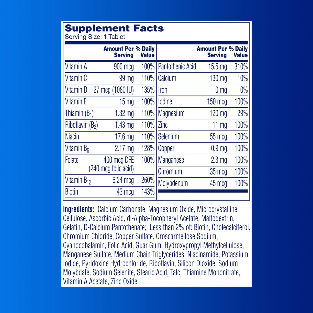 One A Day Menâ€™s Multivitamin, Supplement Tablet with Vitamin A, C ,D, E and Zinc for Immune Health Support, Vitamin B12, Calcium, 200 count