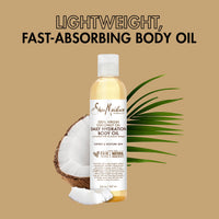 Thumbnail for SheaMoisture Daily Hydration Body Oil Virgin Coconut Oil For Dry Skin Paraben Free 8 oz