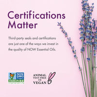 Thumbnail for NOW Essential Oils, Lavender Oil, Soothing Aromatherapy Scent, Steam Distilled, 100% Pure, Vegan, Child Resistant Cap, 4-Ounce