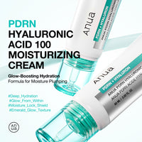 Thumbnail for ANUA PDRN Hyaluronic Acid 100 Moisturizing Cream, Lightweight Hydrating Moisturizer with Salmon PDRN, Hyaluronic acid, Collagen for Glass Skin, Korean Skin Care (60ml / 2.02 fl. oz)