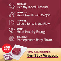 Thumbnail for Force Factor Total Beets Ultimate Heart Health Chews for Blood Pressure Support, with Beetroot Powder, CoQ10, B Vitamins & Grapeseed Extract for Blood Flow & Energy, Pomegranate Berry, 60 Soft Chews