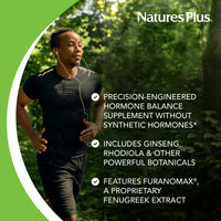 Thumbnail for NaturesPlus T Male - 60 Vegetarian Capsules - Promotes Muscle Gain & Stamina, Mood Enhancer - Gluten Free - 30 Total Servings