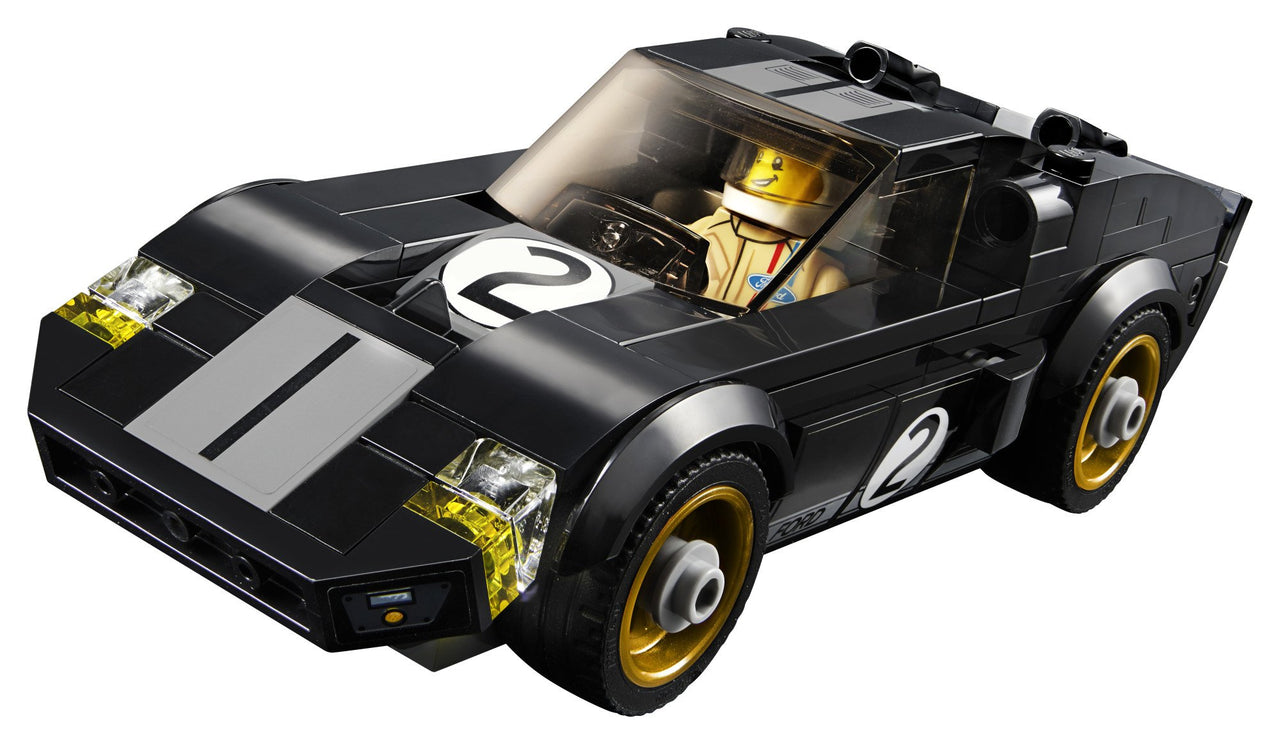 LEGO Speed Champions 6175279 2016 GT & 1966 Ford Gt40 75881 Building Kit (366 Piece), Multi