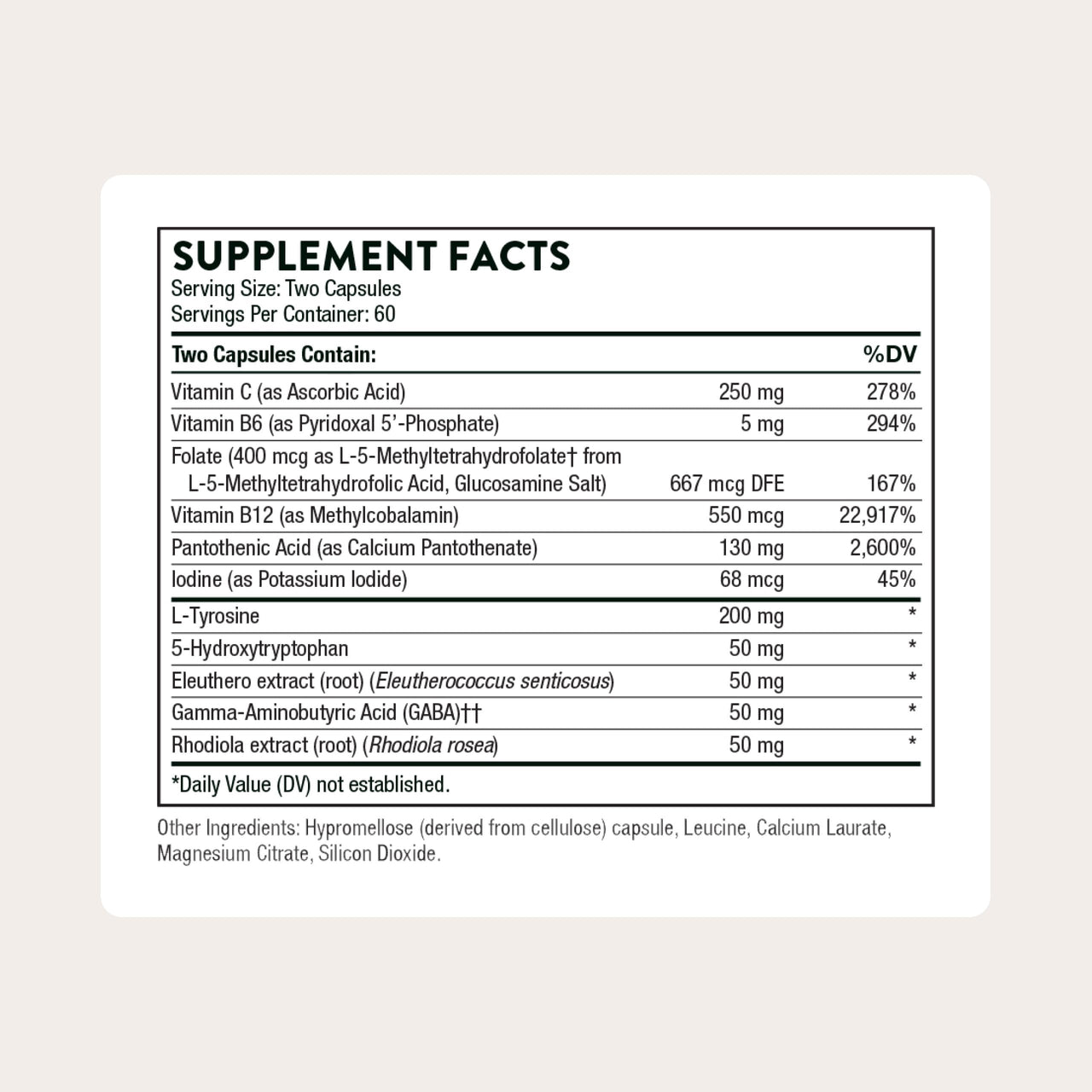 THORNE - Emotion Balance Support (Formerly Deproloft-HF) - Botanical Supplement for Positivity and Stress Management* - 120 Capsules