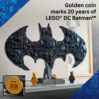 Thumbnail for LEGO DC Batman: Batman Logo Building Toy - Super Hero Bedroom Decor for Kids, Boys & Girls, Ages 12+ - with Classic & Golden Batman Minifigures - Gift Idea for Birthdays & Fans - 76330