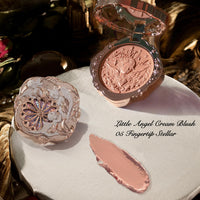 Thumbnail for Flower Knows Little Angel Cream Blush,Sany Nude Hydrating Blush for Cheeks,Buildable & Blendable Dewy Face Makeup,Soft Long-Lasting Cute Make Up for Women & Girls,0.21 Oz(05 Fingertip Stellar)