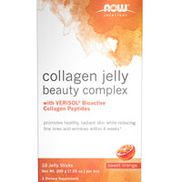 Thumbnail for Now Foods Solutions, Collagen Jelly Beauty Complex, Sweet Orange Flavor, 10 Jelly Sticks