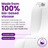 Thumbnail for CLEAN SKIN CLUB Healthy Aging Clean Towels® XL, Smooths Fine Lines Wrinkles & Texture, Disposable Face Dry Wipes, XL - 1 Pack (50 count)