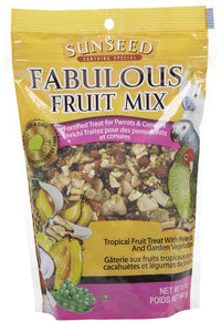 Thumbnail for Sun Seed Company Bss59205 Fabulous Fruit Mix Parrot Treats Pouch, 12-Ounce