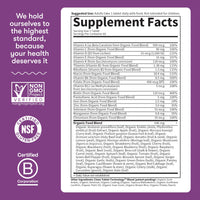 Thumbnail for Garden of Life Organics Multivitamin for Women - Women's Once Daily Multi - Whole Food Multi with Iron, Biotin, Vegan Organic Womens Multivitamin for Health, Energy Hair Skin and Nails, 60 Tablets