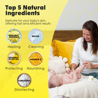 Thumbnail for La Petite Creme French Organic Diaper Balm (1 oz) - Healing & Nourishing Diaper Cream - Gentle & Safe Liniment Baby Lotion - USDA Certified Organic - Baby Essentials for Newborn
