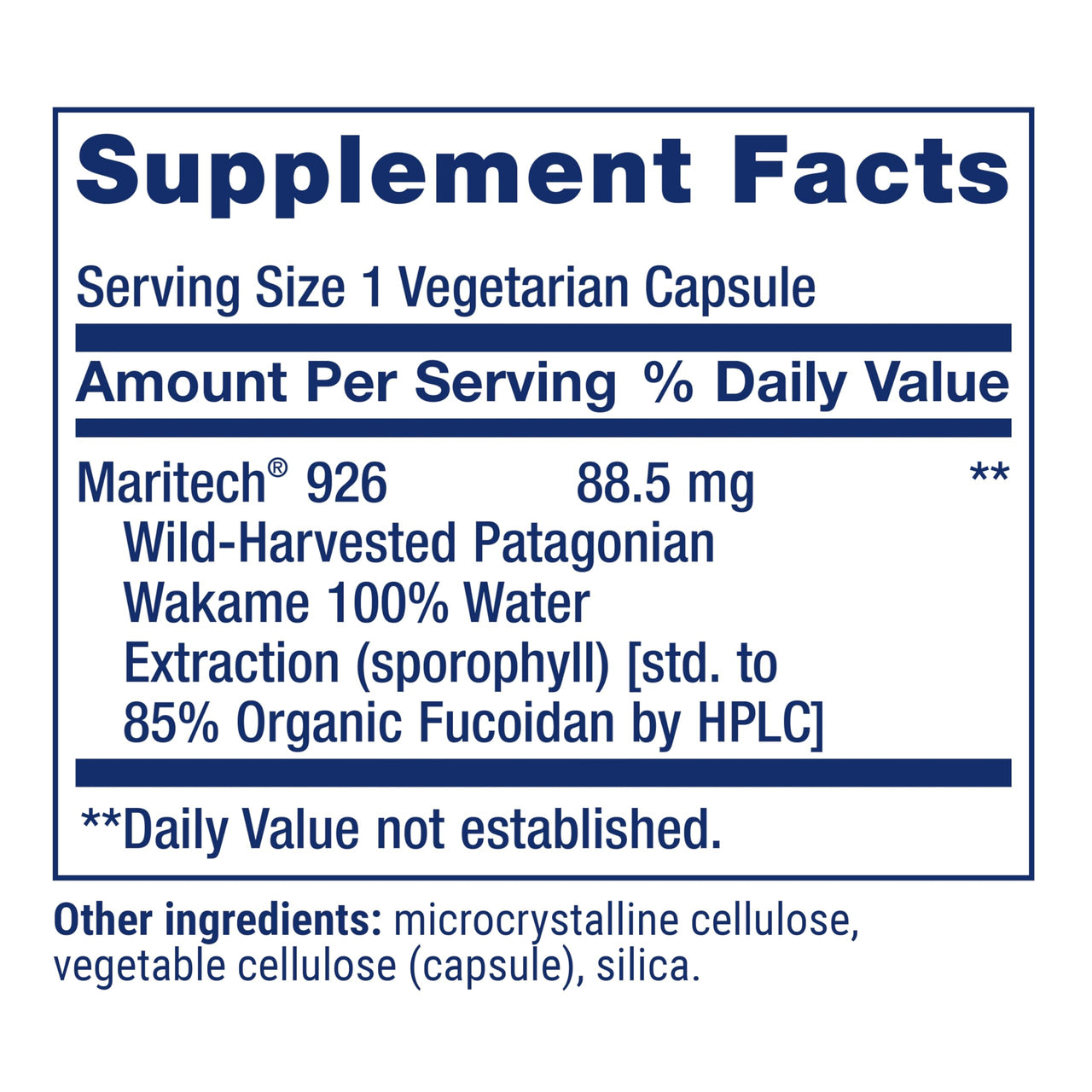 Life Extension Optimized Fucoidan with Maritech® 926, Promotes Healthy Immune Function, Gluten-Free, Non-GMO, Vegetarian, 60 Capsules