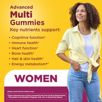 Thumbnail for Nature Made Advanced Womens Gummy Multivitamins with Magnesium Citrate, Calcium, B Vitamins, Multivitamin Gummies for Women, 90 Multi Vitamin Gummies, 30 Day Supply