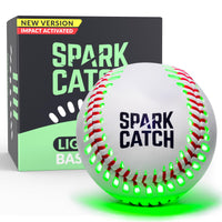 Thumbnail for SPARK CATCH Light Up Baseball, Glow in The Dark Baseball, Sports Gear Accessories Gifts for Boys 8 9 10 11 12 13 14 15 Years Old, Kids Teens All Ages Gift Ideas (Impact-Activated version) (Neon Green)