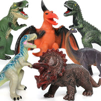 Thumbnail for Gzsbaby 6 Piece Jumbo Dinosaur Toys for Kids 3-5 and Toddlers, Large Soft Dinosaur Toys for Lovers - Perfect Party Favors, Birthday Gifts