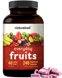 Thumbnail for Fruit and Veggies Supplement – 480 Total Vegetarian Capsules | Balance of Natural 40 Whole Fruits & Veggies Blend | Fresh Superfood Formula with Vitamins and Minerals – Non-GMO
