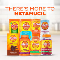 Thumbnail for Metamucil Fiber Gummies for Adults, No Sugar Added Orange Flavor, 5g Plant Based Prebiotic Fiber Supplement Blend, 72 Count