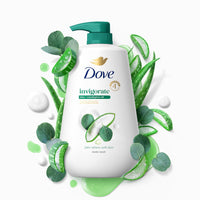 Thumbnail for Dove Body Wash with Pump Invigorate Aloe & Eucalyptus For 24hr Lotion-Soft Skin Moisturizing Skin Cleanser with No Sulfates No Parabens 30.6 Oz