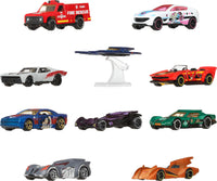 Thumbnail for Hot Wheels Toy Cars, Batman-Themed 10-Pack, Set of 10 Die-Cast Vehicles Including a Batmobile & a Batplane in 1:64 Scale (Styles May Vary)