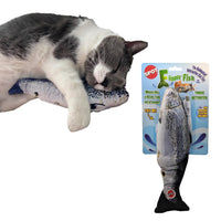 Thumbnail for SPOT Flippin' Fish Interactive Cat Toy with Catnip for Indoor Cats & Kittens - Touch Activated, Flipping Tail, Rechargeable with USB, Hours of Fun - 11.5 inch