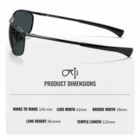 Thumbnail for Ray-Ban RB3119M OLYMPIAN I DELUXE Oval Shaped Non-Polarized Sunglasses for Men & Women – Includes Official RAYBAN Eyewear Kit – Ideal Formal & Casual Wear Sunglasses – blue Lens