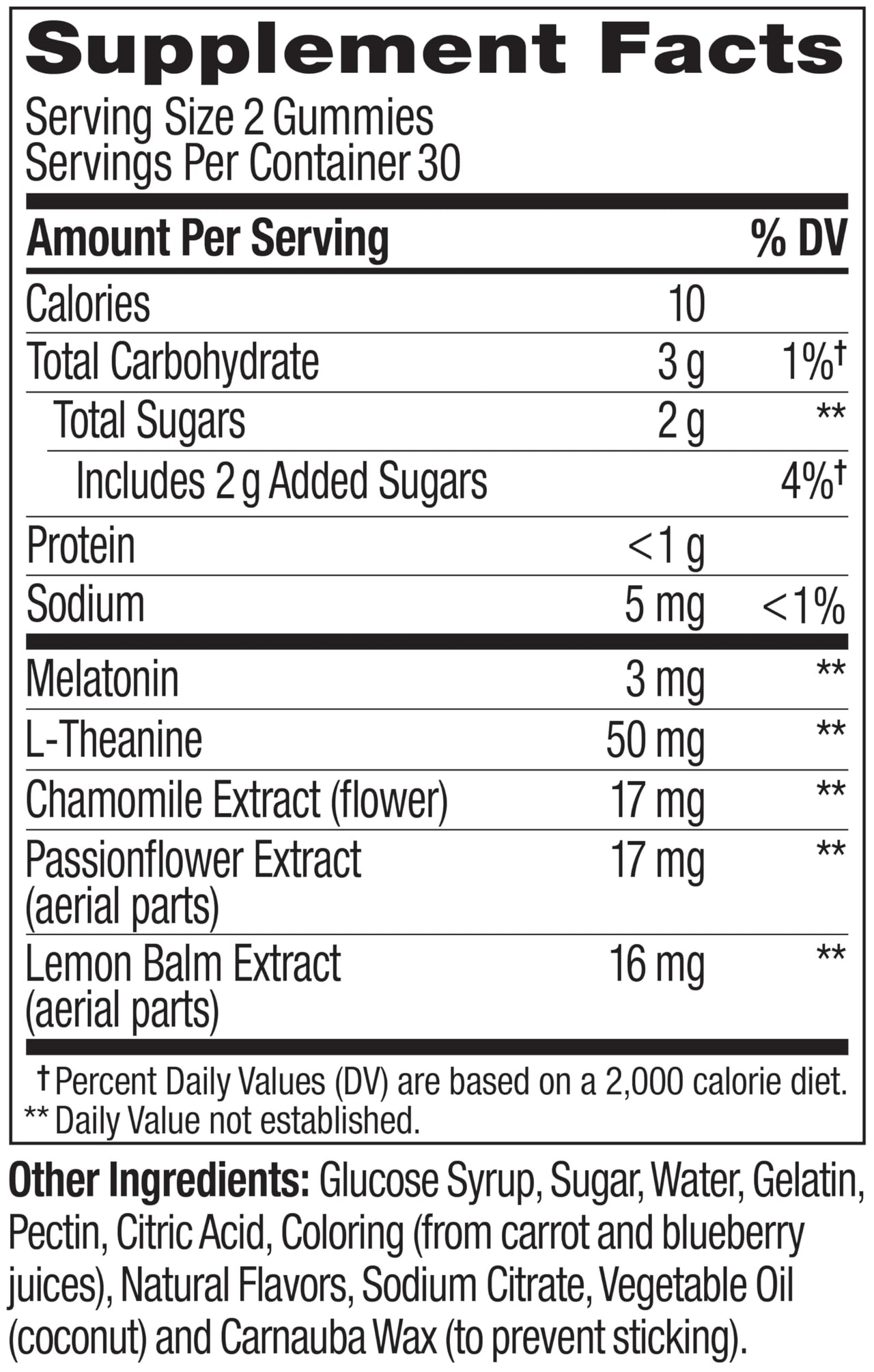 OLLY Sleep Gummy, 3 mg Melatonin, L-Theanine, Chamomile, and Lemon Balm Extracts, Blackberry Flavor, 30 Day Supply - 60 Count