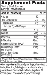 Thumbnail for OLLY Sleep Gummy, 3 mg Melatonin, L-Theanine, Chamomile, and Lemon Balm Extracts, Blackberry Flavor, 30 Day Supply - 60 Count