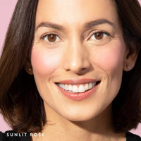 Thumbnail for LAURA GELLER NEW YORK Baked Blush-n-Brighten Marbleized Blush for Cheeks - Sunlit Rose - Satin Finish - Buildable Color