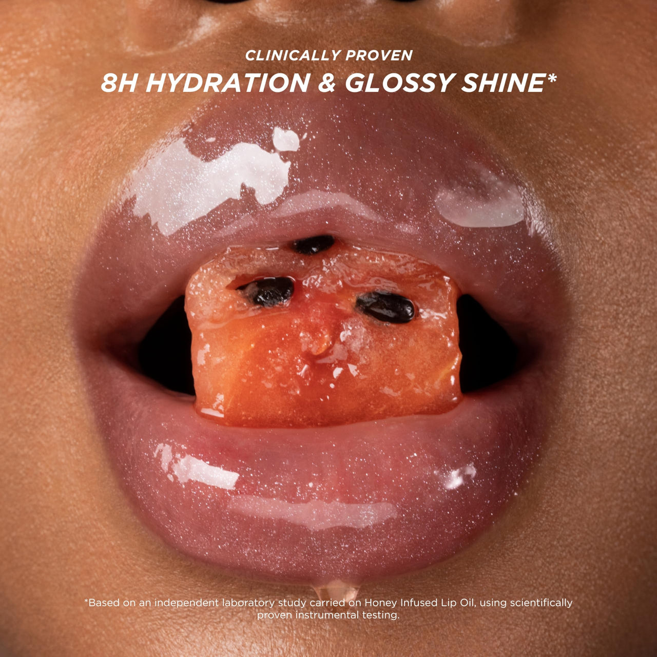 Gisou Honey Infused Lip Oil – Hydrating & Glossy Lip Oil with Mirsalehi Honey & Jojoba Seed Oil, Non-Sticky Shine, Watermelon Sugar, 0.27 Fl Oz