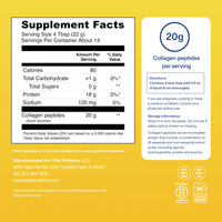 Thumbnail for Vital Proteins Collagen Peptides Powder, Collagen Supplements, Hair & Skin Health, 14 Servings, Lemon