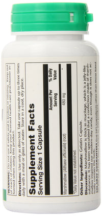 Thumbnail for SOLARAY Marshmallow Root Capsules 480 mg - Soothing Herbal Support w/Whole Marshmallow Root - High in Mucilage Soluble Fiber, Vegan, Non-GMO, Lab Verified, 60-Day Guarantee, 100 Servings, 100 VegCaps
