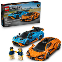 Thumbnail for LEGO Speed Champions Lamborghini Revuelto & Huracán STO Car Toys - Building Toy for Pretend Play for Boys & Girls, Ages 10+ - Model Car Kit Display - Gift Idea for Kids - 77238