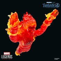 Thumbnail for Marvel Legends Series Human Torch, The Fantastic Four: First Steps Johnny Storm Movie Collectible 6 Inch Action Figure Toy