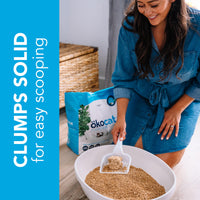 Thumbnail for ökocat Original Wood Clumping Cat Litter, Unscented, 18.8 pounds - Natural Ingredients, Stops Odor, Clumps Solid, 99% Dust Free, Great for All Cats
