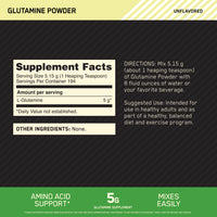 Thumbnail for Optimum Nutrition L-Glutamine Muscle Recovery Powder, 1000 Gram, 194 Servings (Pack of 1)