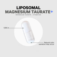 Thumbnail for Codeage Liposomal Magnesium Taurate+ Supplement - Magnesium Taurate, Vitamin B6 as Pyridoxal 5-Phosphate, 2-Month Supply - Liposomal Delivery, Vegan, Non-GMO, Gluten-Free, 120 Capsules