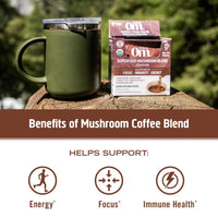 Thumbnail for OM MUSHROOM SUPERFOOD Instant Coffee – Organic Arabica with Lion’s Mane, Cordyceps, Reishi, Turkey Tail & Ginkgo for Energy, Focus & Clarity – 6.24 oz Canister, 30 Servings