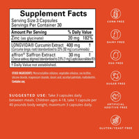 Thumbnail for BRAINMD Dr Amen Happy Saffron Plus - 90 Capsules - with Saffron Flower Extract, Curcumin & Zinc - Vegan, Gluten Free - 30 Servings